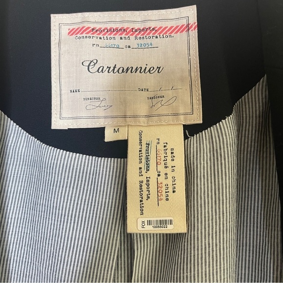 Cartonnier Anthropologie Cornerstone Open Front Blazer Women's  Medium - Picture 7 of 13